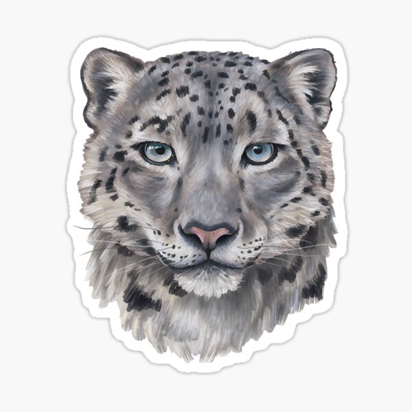 Snow Leopard sticker – Big Moods