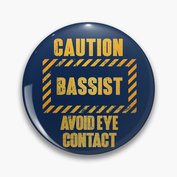Item preview, Caution: Bassist.  Avoid Eye Contact designed and sold by HappySchnapper.