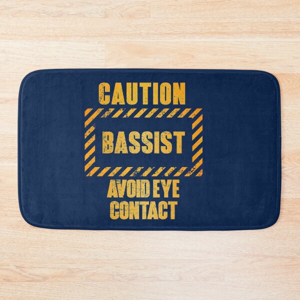Item preview, Caution: Bassist.  Avoid Eye Contact designed and sold by HappySchnapper.