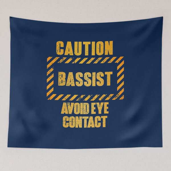 Item preview, Caution: Bassist.  Avoid Eye Contact designed and sold by HappySchnapper.