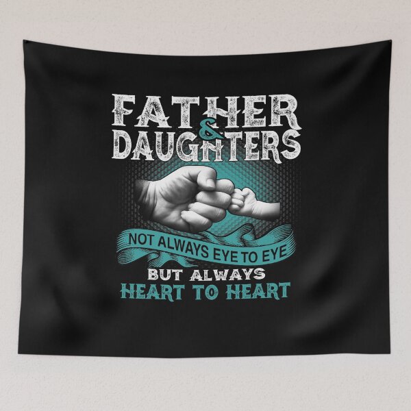 Item preview, Father And Daughters Not Always Eye To Eye But Always Heart To Heart T-Shirt designed and sold by ThuyPhamStore.