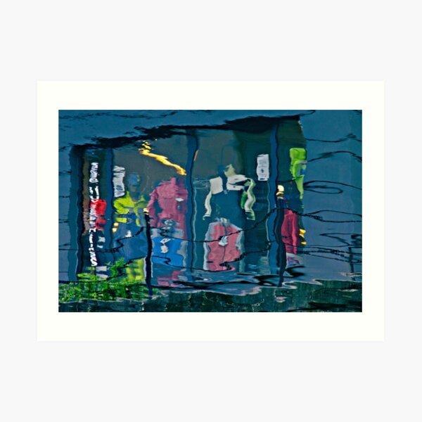 Reflections on Water in Alesund, Norway Art Print