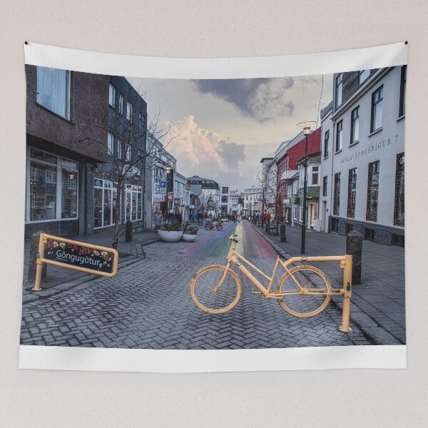Item preview, Reykjavik Iceland,Rainbow road designed and sold by kathleenjean.
