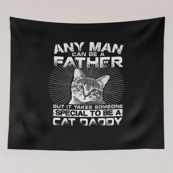 Item preview, Any Man Can Be A Father But It Takes Someone Special To Be A Cat Daddy T-Shirt designed and sold by ThuyPhamStore.