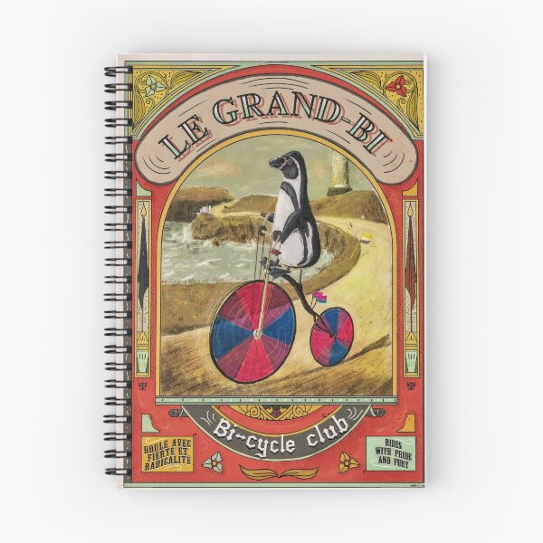 Item preview, The « Bi » cycle club – Bike, Penguin & Bisexuality designed and sold by Loki Propagandart.