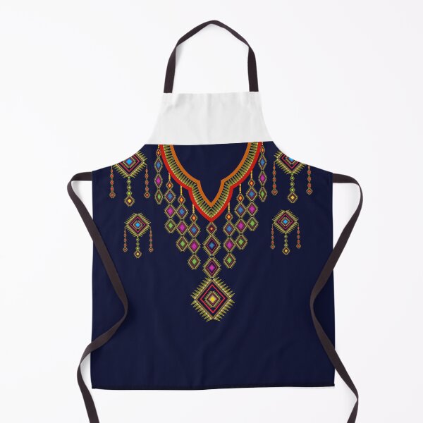 Item preview, Geometric ethnic necklace pattern designed and sold by AnyMage.