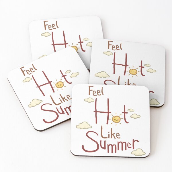 Item preview, Feel Hot Like Summer Lettering Colorful Version designed and sold by Khotekmei.