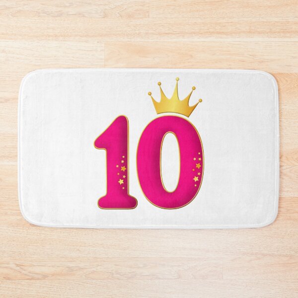Item preview, 10 Years Old, Birthday party design for girls. 10 and crown designed and sold by iclipart.