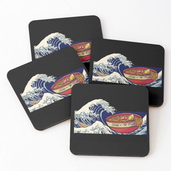 Item preview, Kanagawa waves in ramen minimalist designed and sold by Meowanime99.