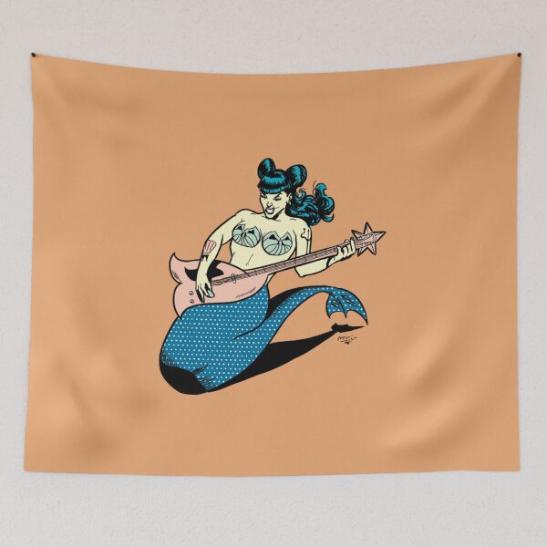 Item preview, Rockabilly Pin Up Girl Rockabilly Mermaid  designed and sold by HyarGhios.