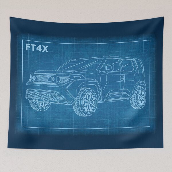 Item preview, Toyota FT-4X SUV Concept ฺBlueprint designed and sold by JDM Guyvit.