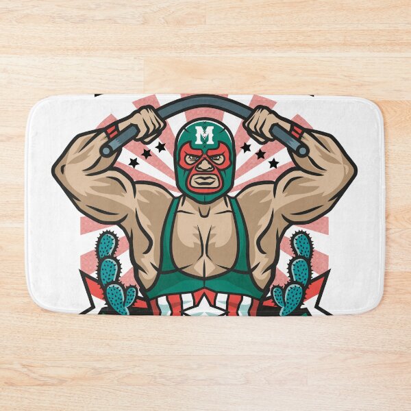 Aperçu de l'œuvre spectaculaire de lucha libre créée et vendue par redwane.