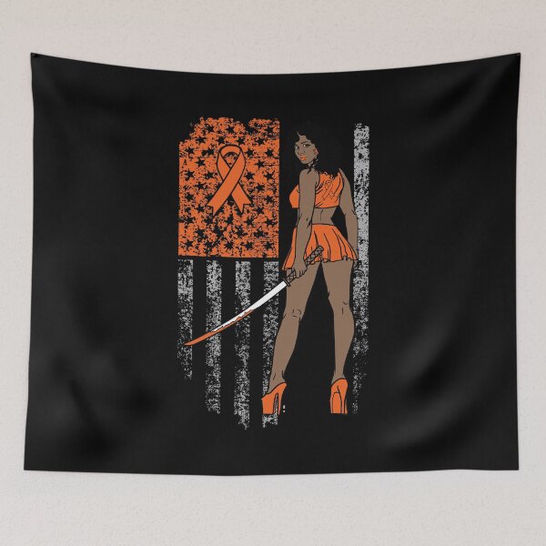 Item preview, Leukemia Warrior Awareness USA American Flag Faith designed and sold by PinkyTree.