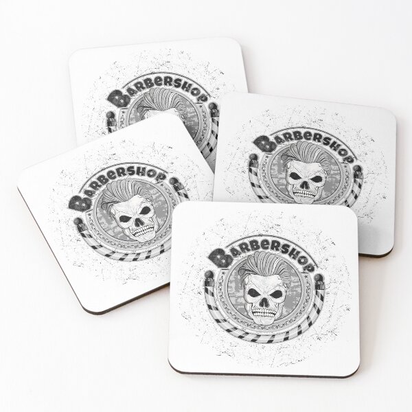 Item preview, stylish Barbishop - skull-shaped logo designed and sold by Prof209.