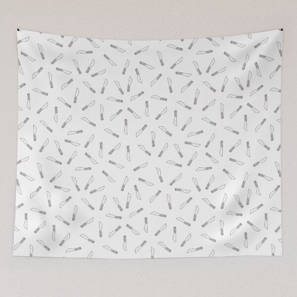 Item preview, Knife polka dot doodle repeat pattern.  designed and sold by jamiesoondesign.