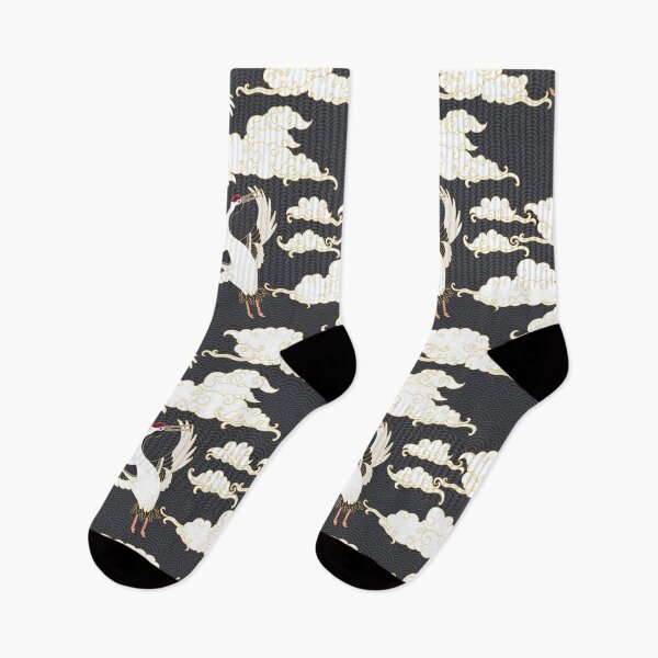 Item preview, Japanese cranes - dark designed and sold by space-kitten.