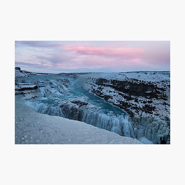 Item preview, Gullfoss Goðafos waterfall Iceland designed and sold by kathleenjean.