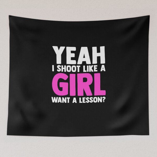 Item preview, Yeah I Shoot Like A Girl Want A Lesson Bowhunting designed and sold by Nessshirts.