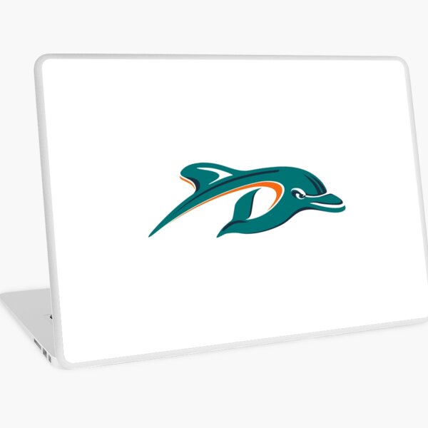 Universal 16.6-inch Miami Dolphins Retro Logo Laptop Skin