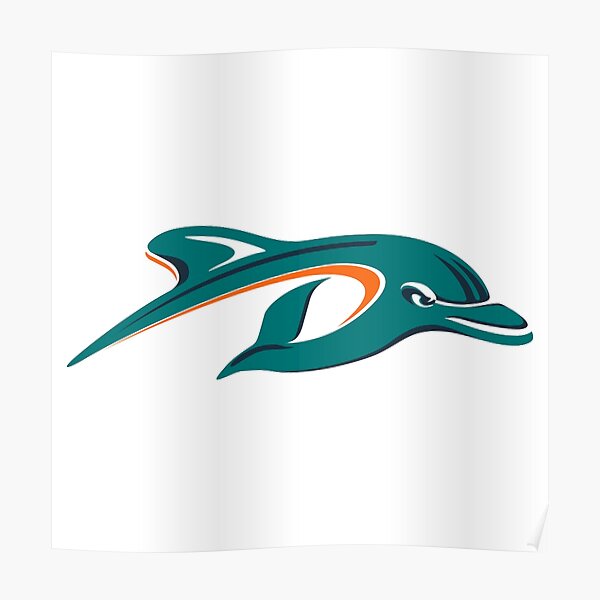 Miami Dolphins Art/ Miami Dolphins Poster/ Spray Paint Art/ Miami Dolphins  Gift