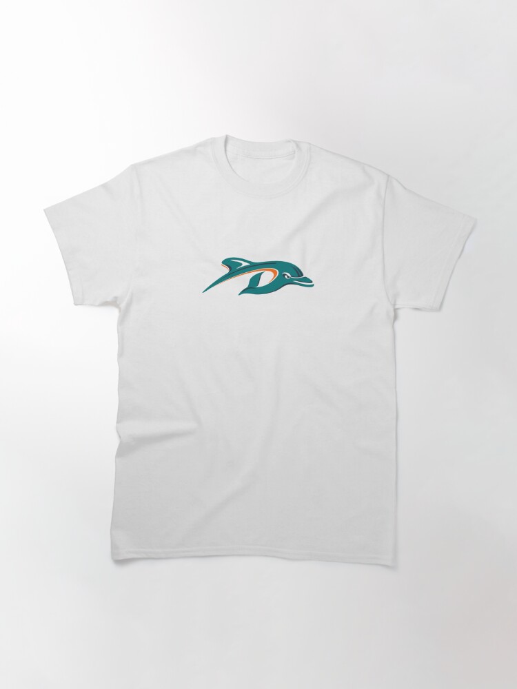 Miami Dolphins T Shirt Vintage NFL Football Team Funny Black Cotton Tee  Gift Men