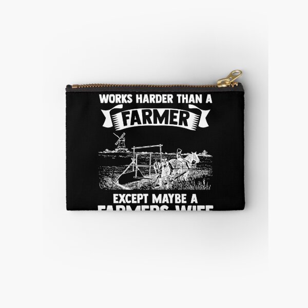 Item preview, No One Works Harder Than A Farmer Except Maybe Farmers Wife designed and sold by Nessshirts.