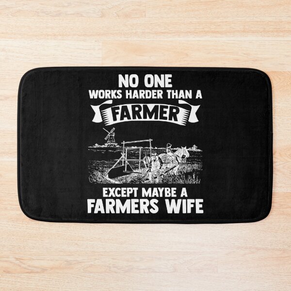 Item preview, No One Works Harder Than A Farmer Except Maybe Farmers Wife designed and sold by Nessshirts.