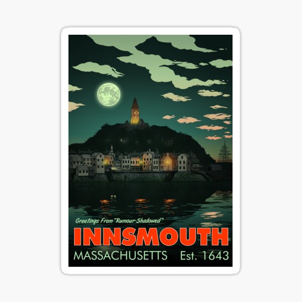 Greetings from Innsmouth, Mass Sticker