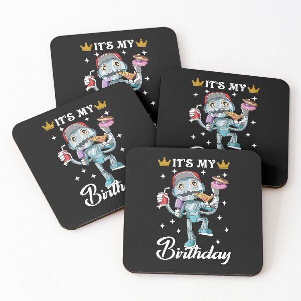Item preview, Kids Birthday Funny Robot Unhealthy Food Bday Party designed and sold by melomedia.