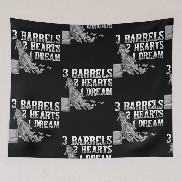 Item preview, 3 Barrels 2 Hearts 1 Dream Horse Barrel Racing designed and sold by alifehcmc.