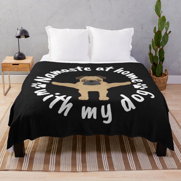 Item preview, Namaste at home with my dog - Bulldog designed and sold by Natkopod.