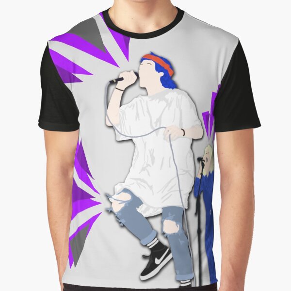 Grouplove ft. Expressive Purple Triangles Graphic T-Shirt