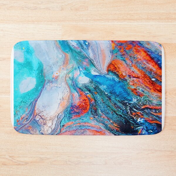 Item preview, Marble Effect Color Pouring Acrylic Abstract Painting designed and sold by BluedarkArt.