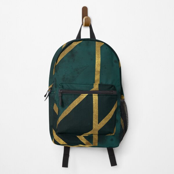 Item preview, Deep Teal and Gold Art Deco designed and sold by AmbienceArt.