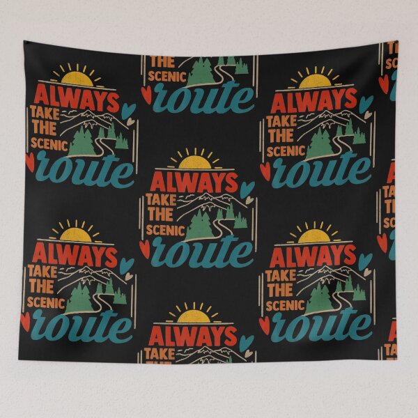 Item preview, Always Take The Scenic Route Camping Outfits For Summer designed and sold by alifehcmc.