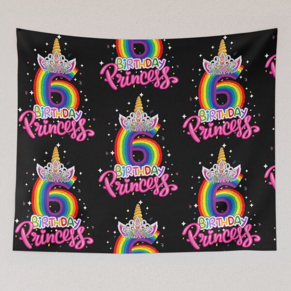 Item preview, Birthday Princess Unicorn 6 Year Old 6Th Birthday Girl Kids designed and sold by alifehcmc.