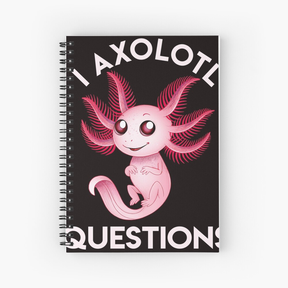 I Axolotl Questions Cute Baby Axolotl Art Print For Sale By Maiitaka Redbubble