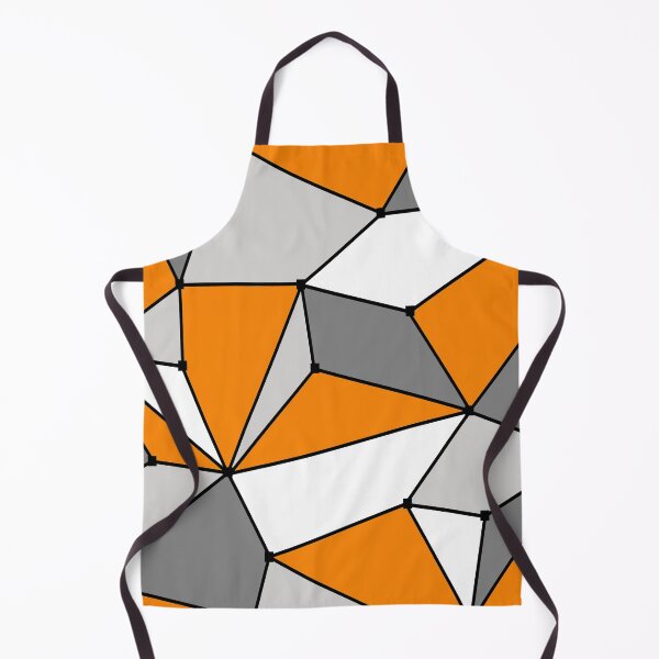 Item preview, Abstract geometric pattern - orange, gray and white. designed and sold by K.S ART.