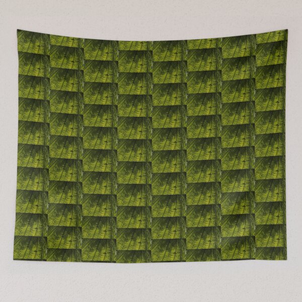 Item preview, Tropical Green Rhythms - Feathery Fern Fronds - Horizontal View Down Left designed and sold by Georgia Mizuleva.