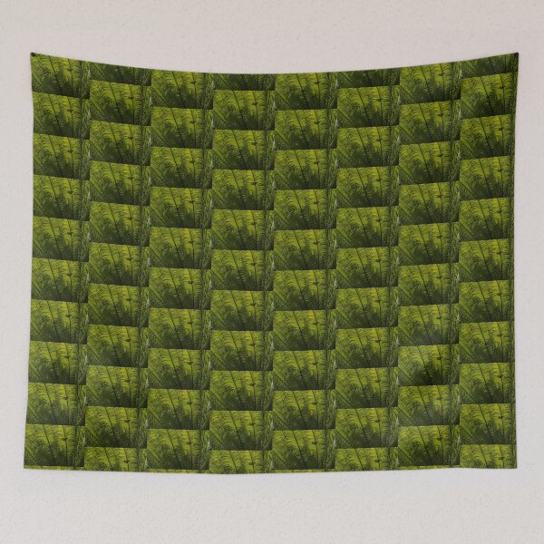 Item preview, Tropical Green Rhythms - Feathery Fern Fronds - Horizontal View Upwards Left designed and sold by Georgia Mizuleva.