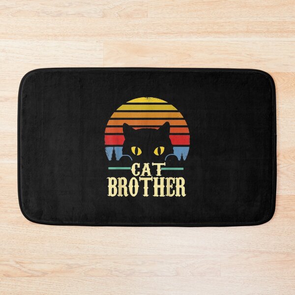 Item preview, Cat Brother Vintage Eighties Style Cat Retro Distressed T-Shirt designed and sold by LanPhan.