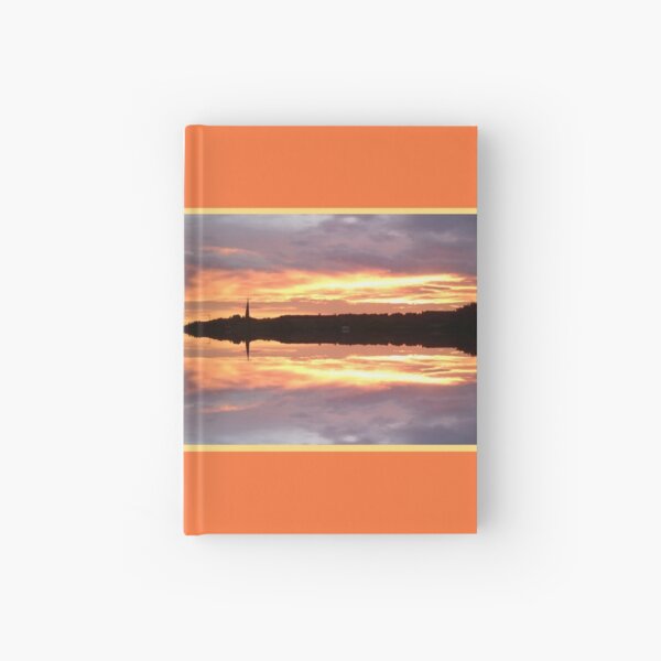 Sunset 680 Fractal Framed Hardcover Journal