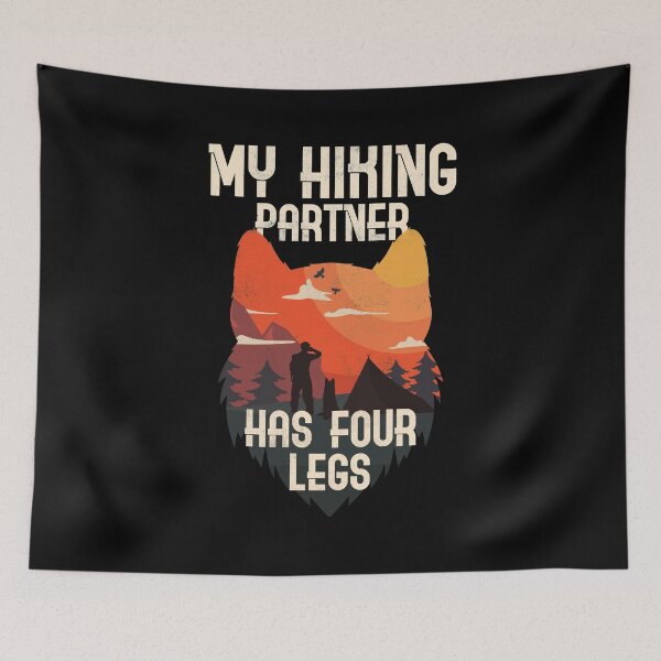 Item preview, My hiking partner has four legs designed and sold by PaulinaChmiel.