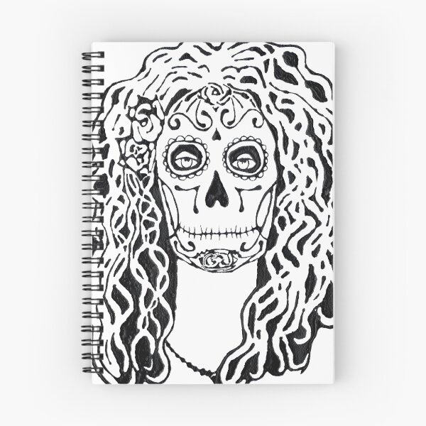 Item preview, Dia de Los Muertos - Black Glue Resist designed and sold by Kate LeVering.