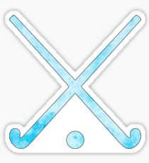 Feldhockey Hellblau Sticker