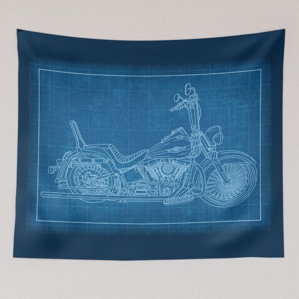 Item preview, Motorbike Harley Davidson Blueprint designed and sold by JDM Guyvit.