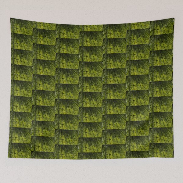 Item preview, Tropical Green Rhythms - Feathery Fern Fronds - Horizontal View Down Right designed and sold by Georgia Mizuleva.
