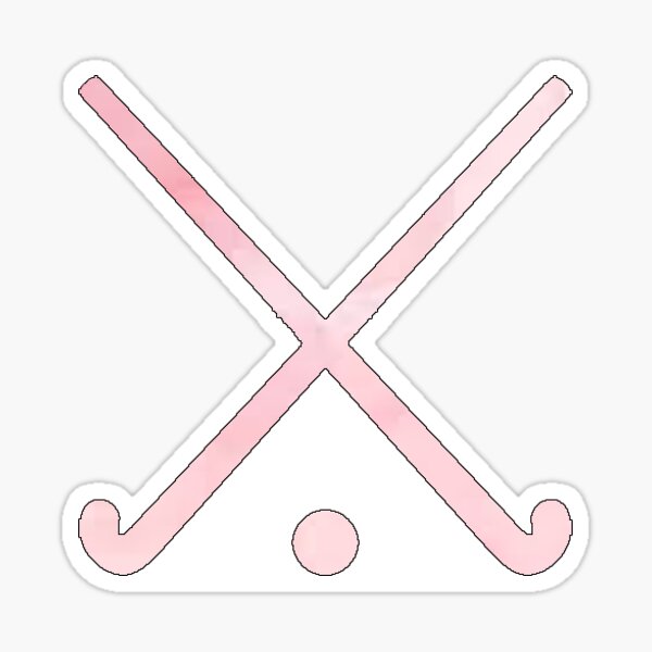 Field Hockey Pink Sticker