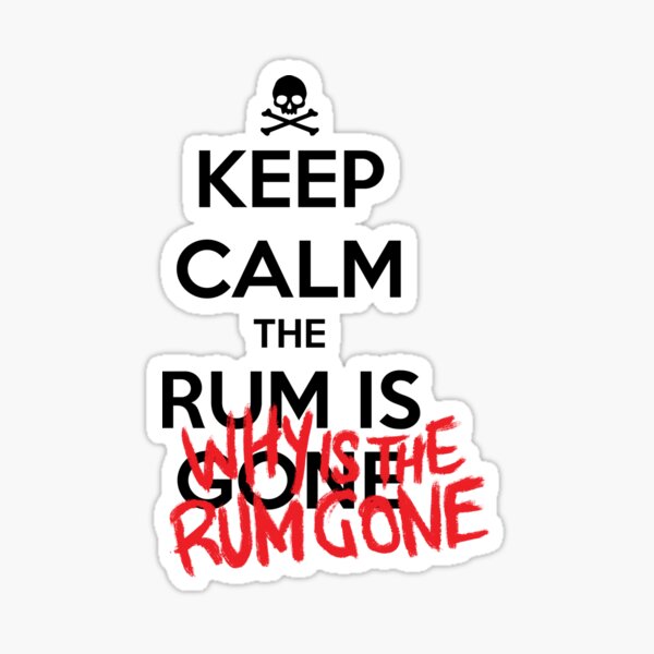 Vista previa del artículo con la obra «KEEP CALM - Keep Calm y por qué se acabó el ron», diseñado y vendido por hocapontas.