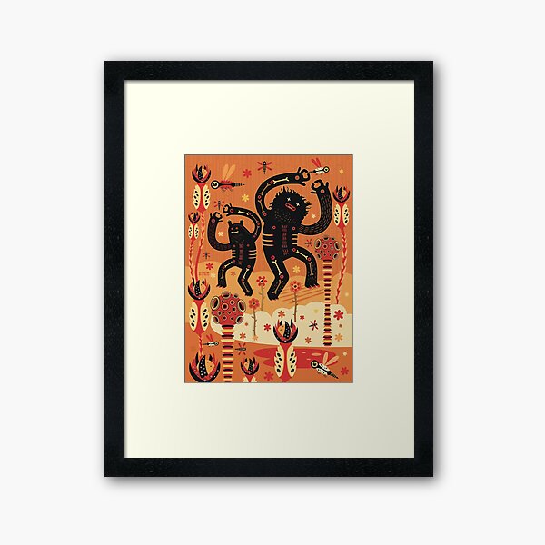 Les danses de Mars Framed Art Print